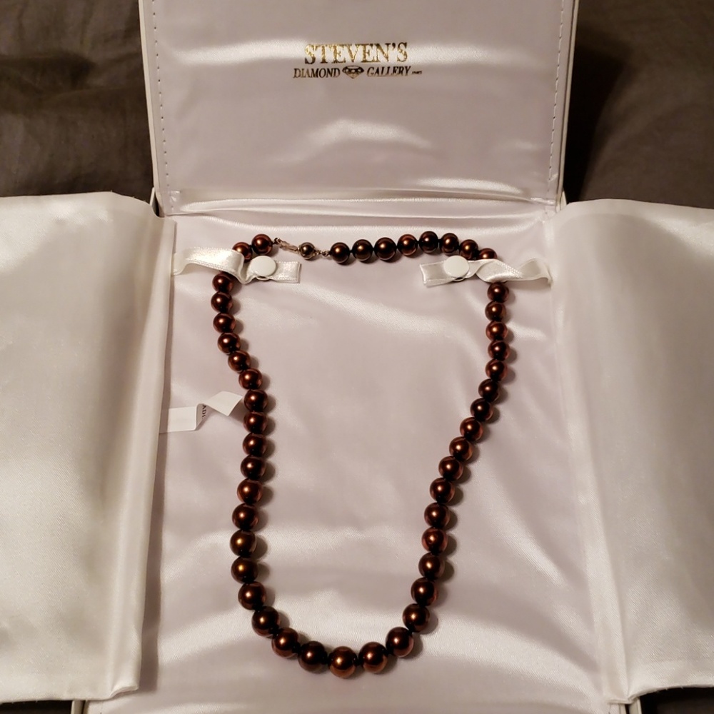 Great present! Copper brown pearls